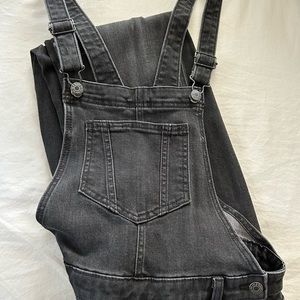 Old Navy Black Straight Leg Overalls, Size 14 tall